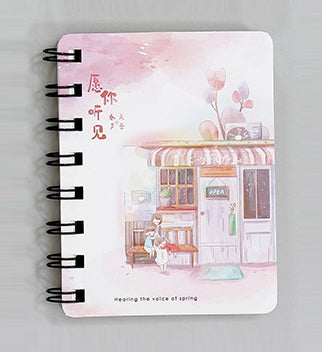 Mini Loose-leaf Hand Book Notebook Diary blank Notebooks Diaries Kawaii Student Notepad planner School Office Supplies 85X105MM