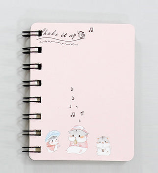 Mini Loose-leaf Hand Book Notebook Diary blank Notebooks Diaries Kawaii Student Notepad planner School Office Supplies 85X105MM