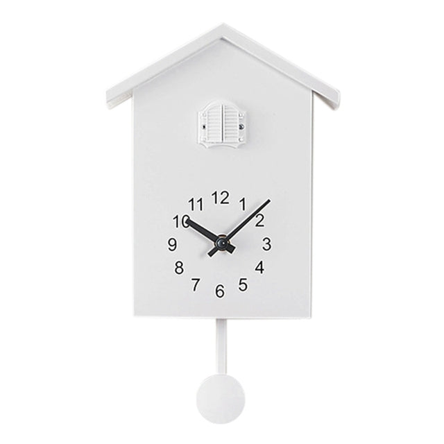 Plastic Cuckoo Clock Cuckoo Wall Clock, Natural Bird Voices Or Cuckoo Call, Design Clock Pendulum, Bird House, Wall Art N7MB