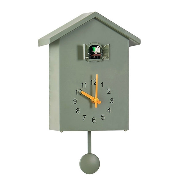 Plastic Cuckoo Clock Cuckoo Wall Clock, Natural Bird Voices Or Cuckoo Call, Design Clock Pendulum, Bird House, Wall Art N7MB